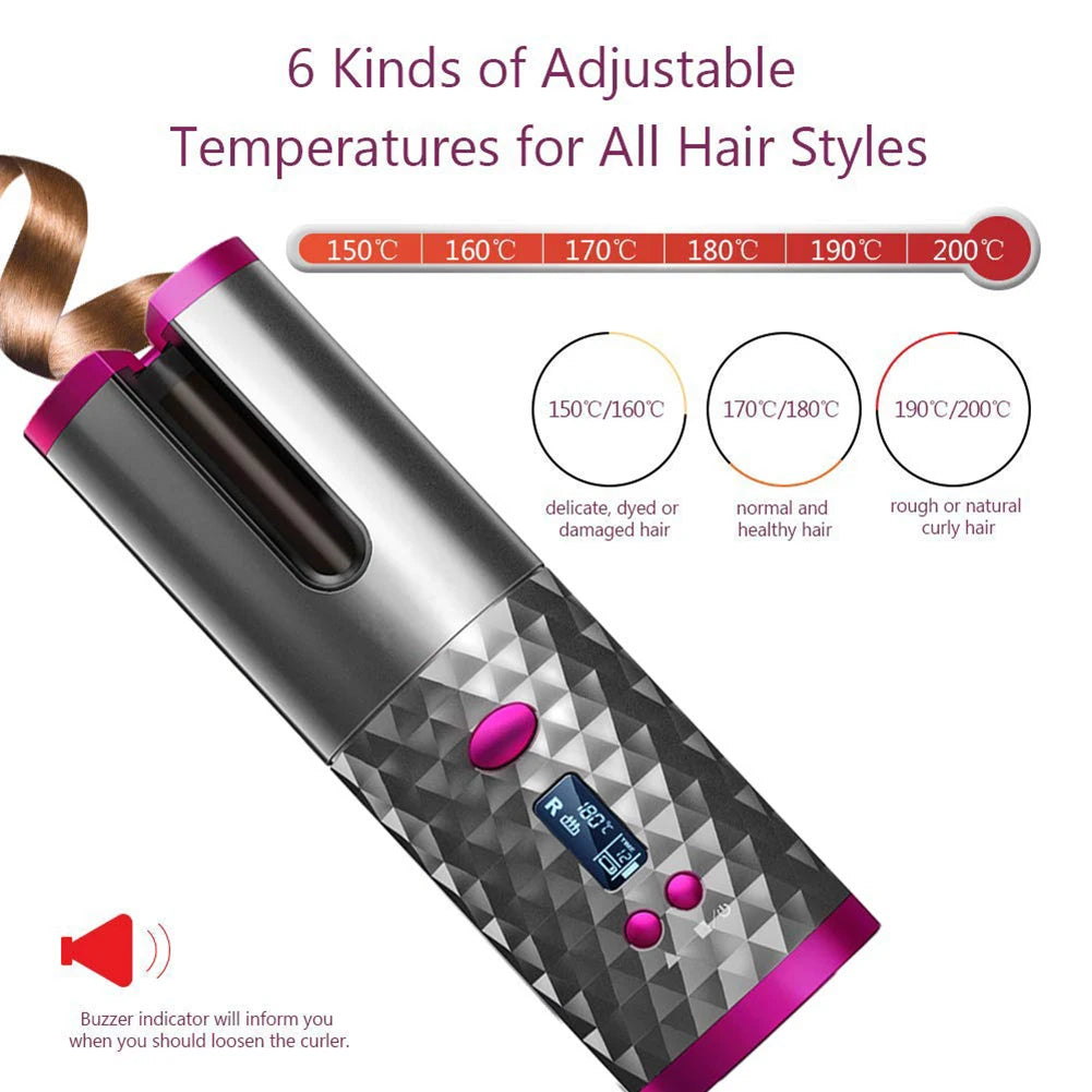 CurlPro Wireless – Automatic Hair Curler