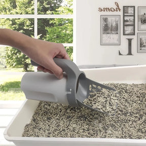 Cat Litter Scoop with Built-In Trash Can