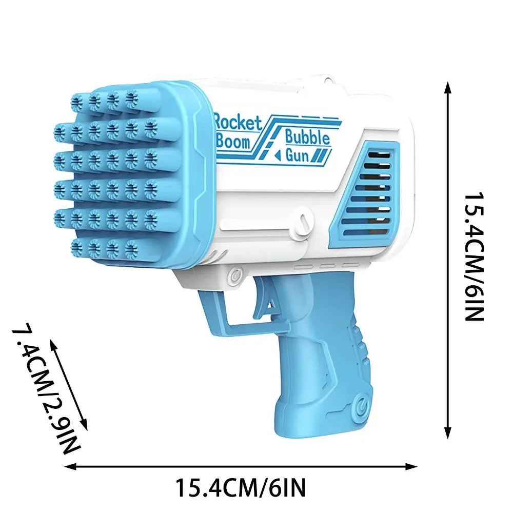 Electric Bubble Bazooka – 32-Hole Bubble Gun