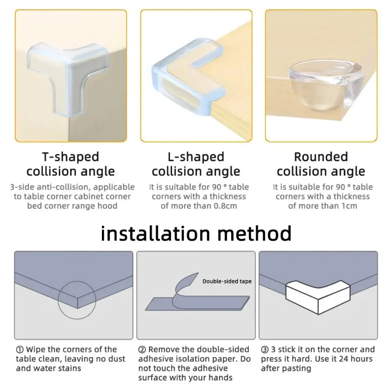 SafeEdge Clear – Transparent Corner Protectors