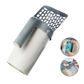 Cat Litter Scoop with Built-In Trash Can